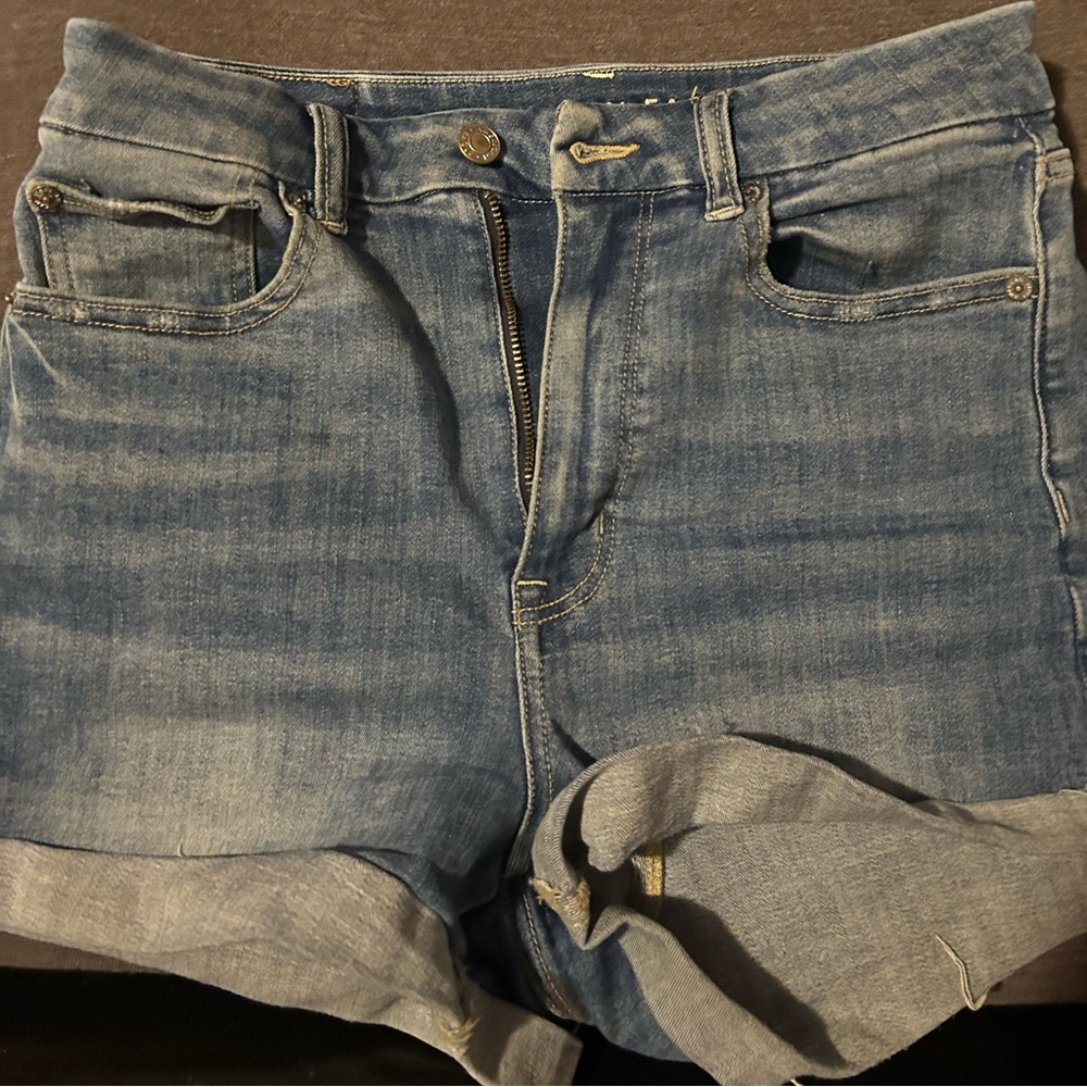 Blue jean shorts
